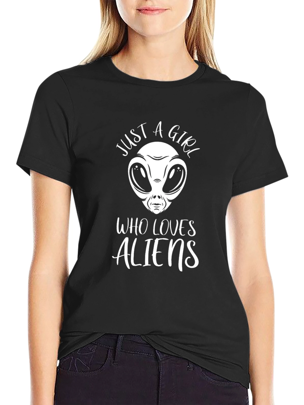 Just A Girl Who Loves Aliens T-Shirt