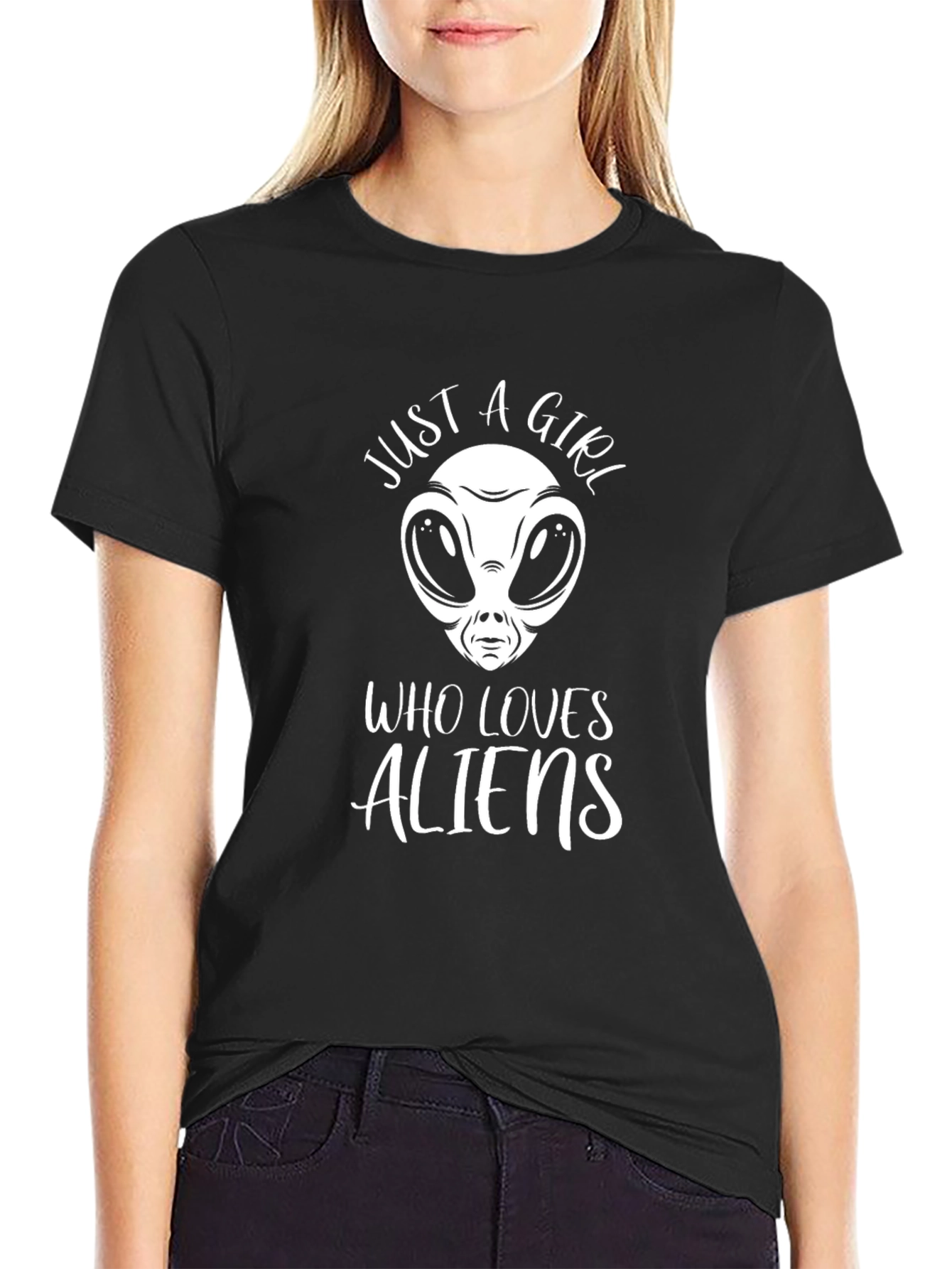 Just A Girl Who Loves Aliens T-Shirt