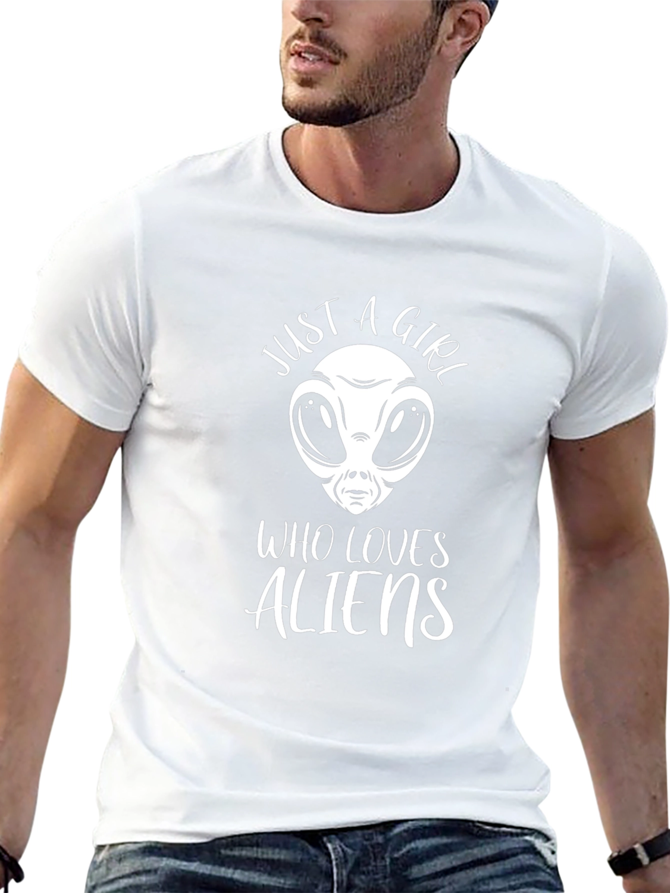 Just A Girl Who Loves Aliens T-Shirt