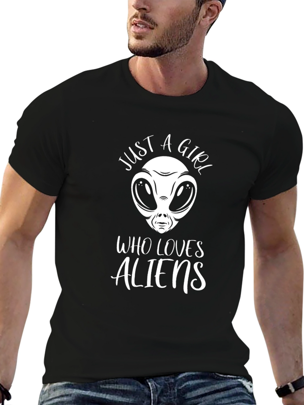 Just A Girl Who Loves Aliens T-Shirt