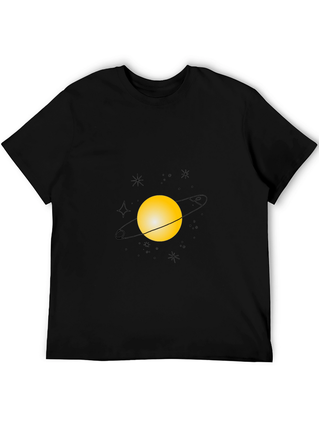 Planet Graphic Black T-Shirt