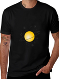 Planet Graphic Black T-Shirt