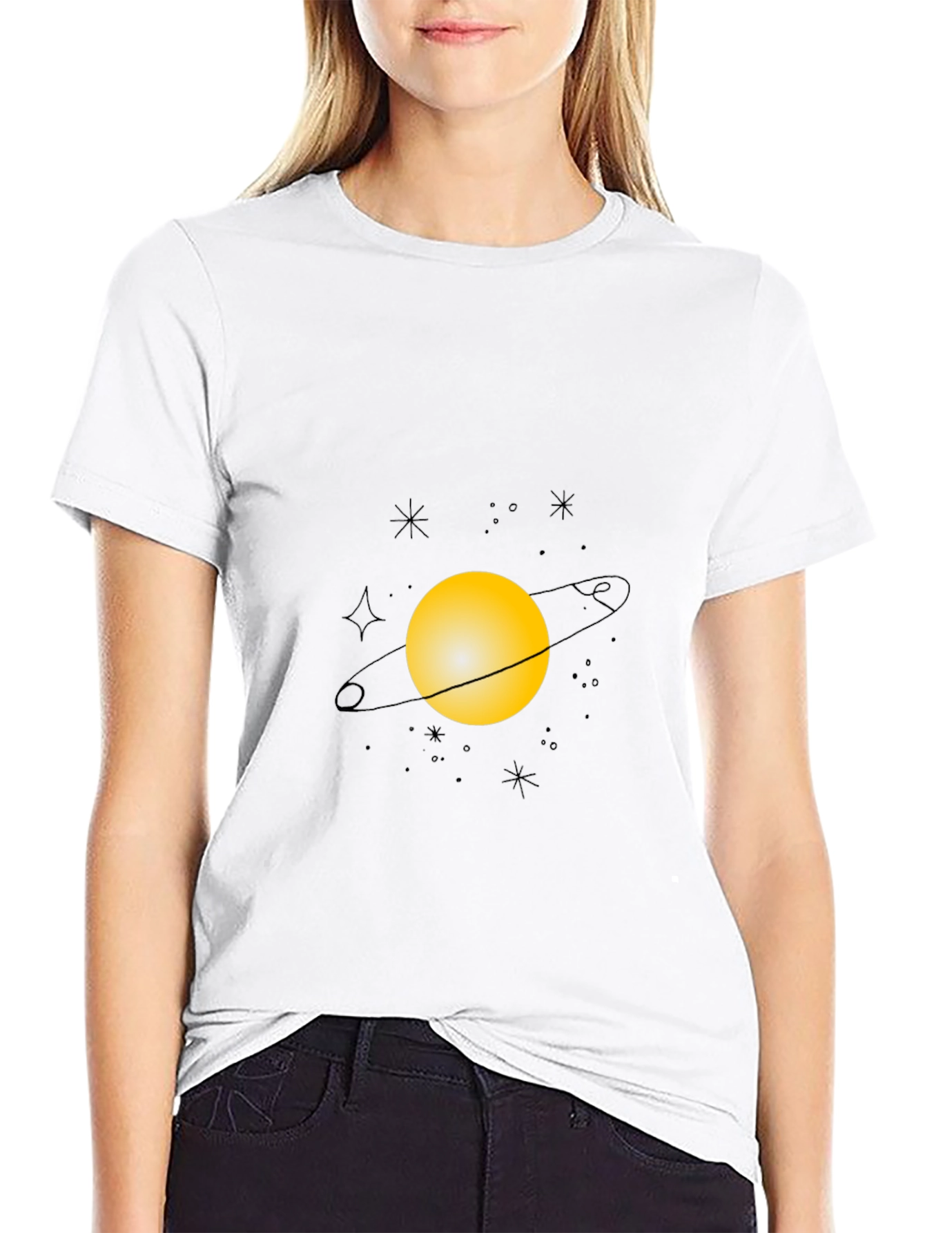 Planet Graphic Black T-Shirt