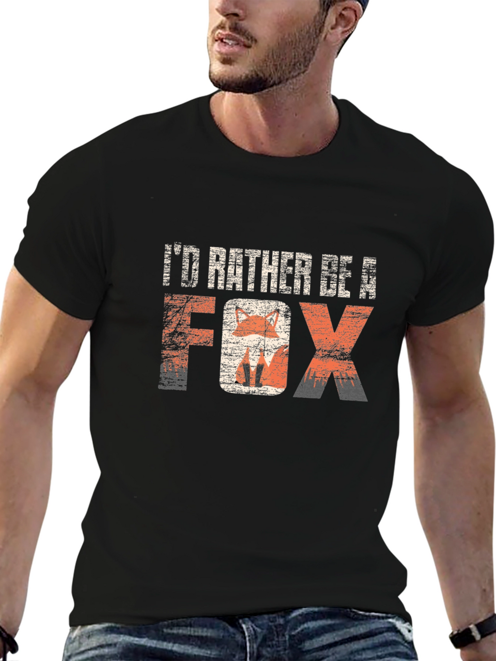 Id Rather Be A Fox Graphic T-Shirt