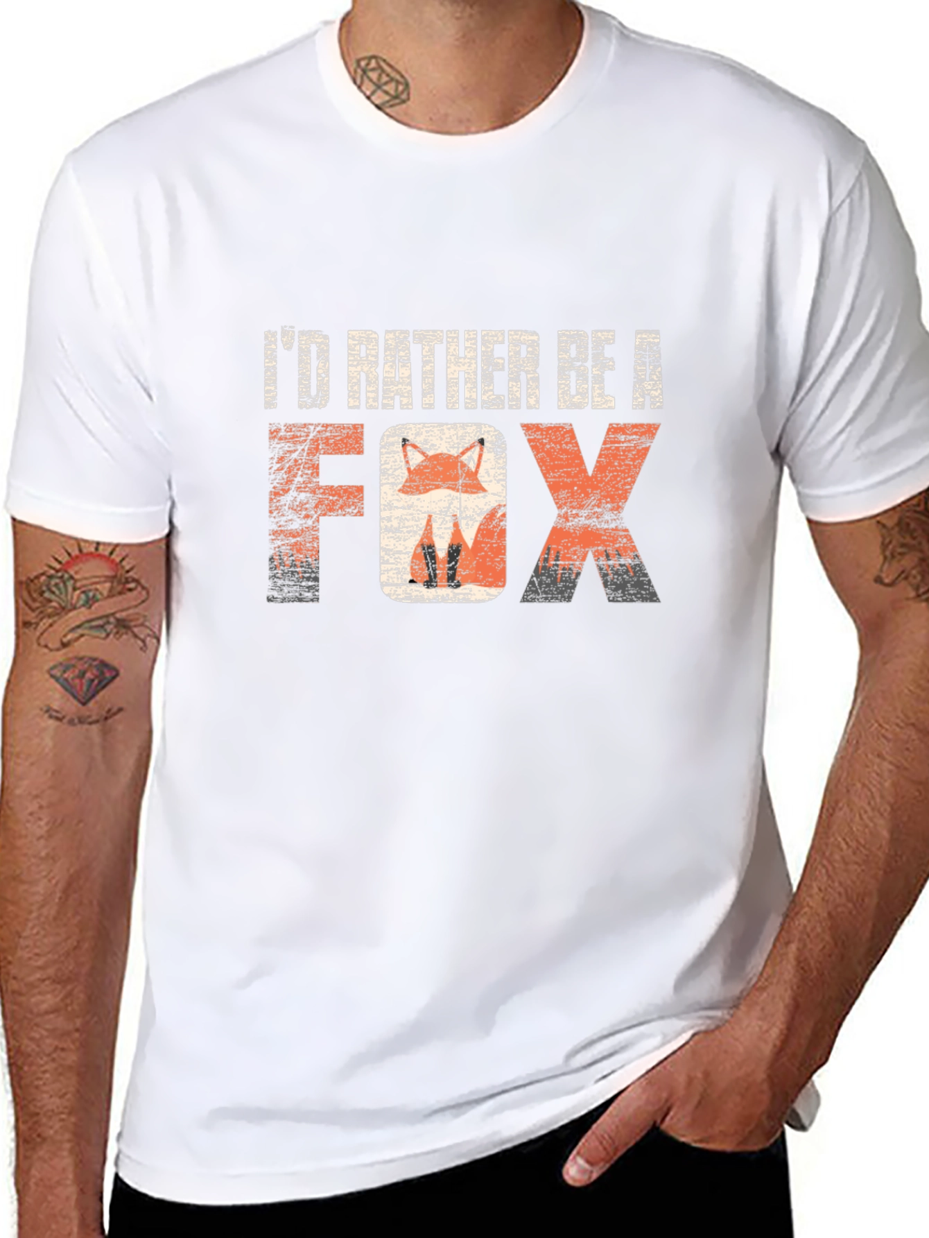 Id Rather Be A Fox Graphic T-Shirt