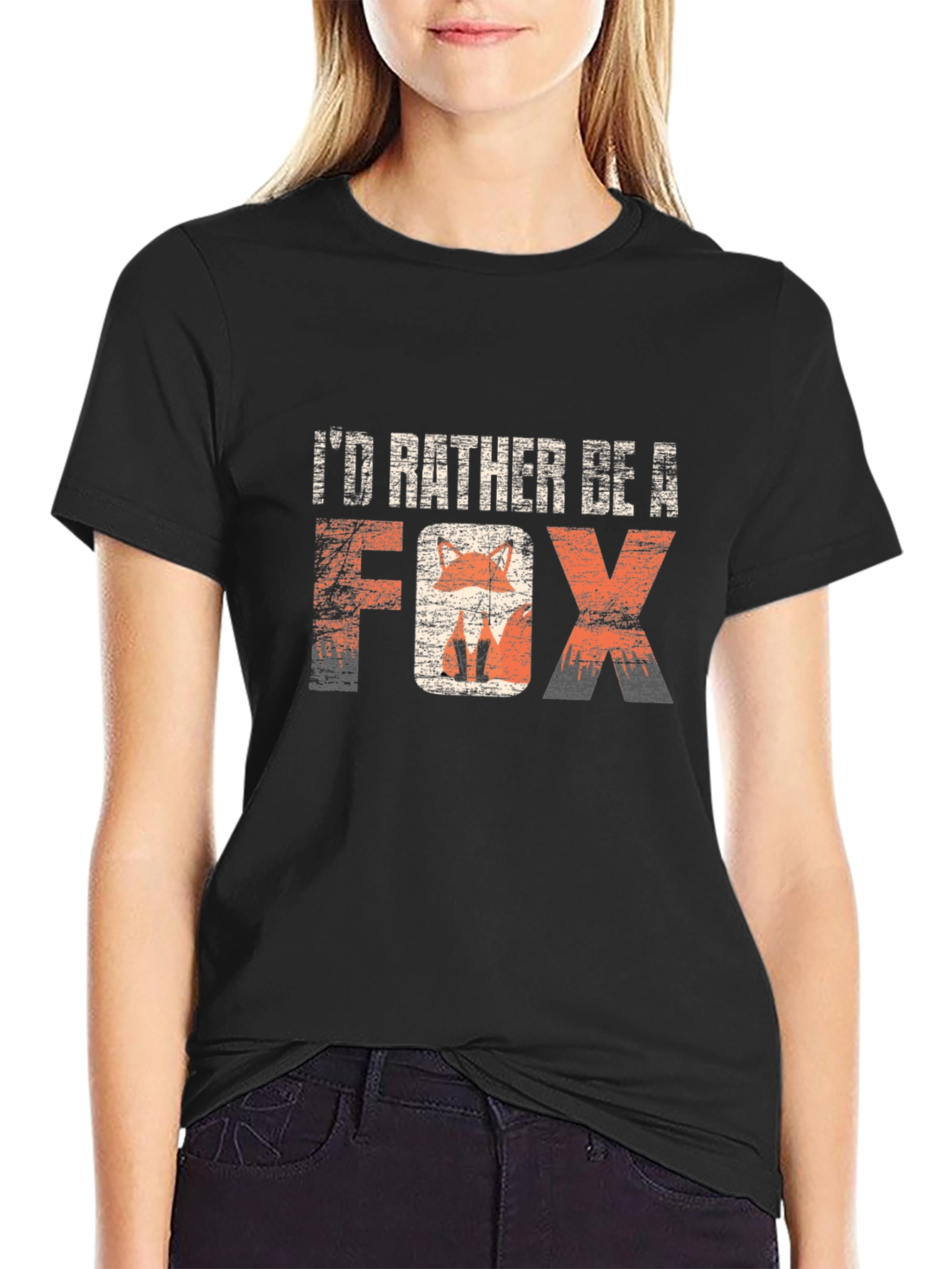 Id Rather Be A Fox Graphic T-Shirt