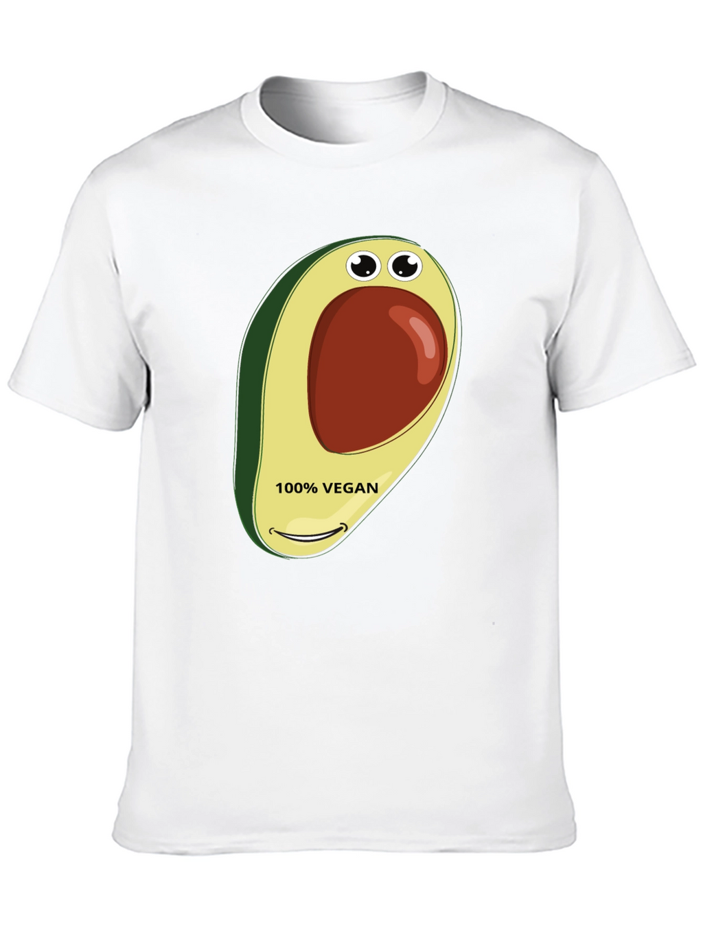 Vegan Avocado Graphic Tee - Black T-Shirt