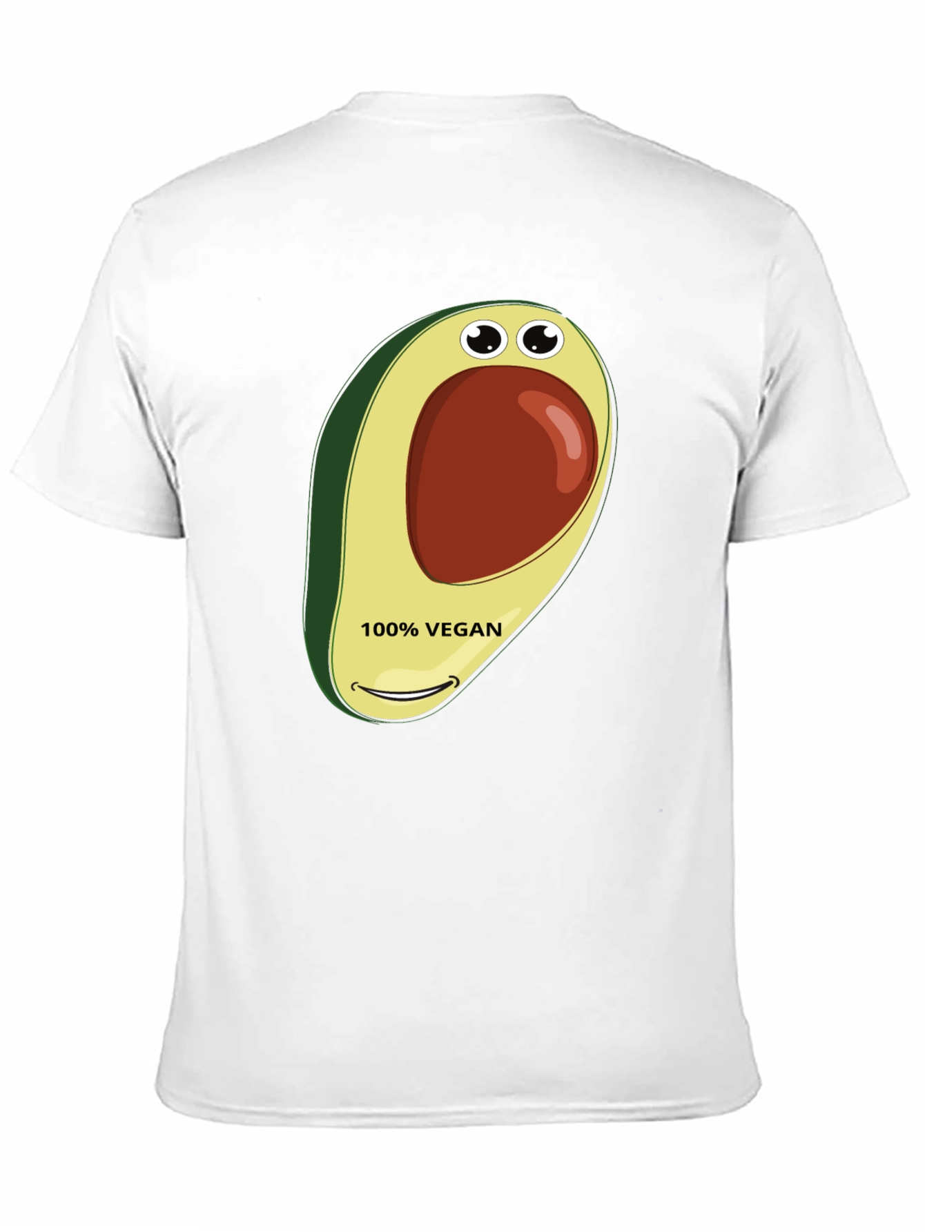 Vegan Avocado Graphic Tee - Black T-Shirt
