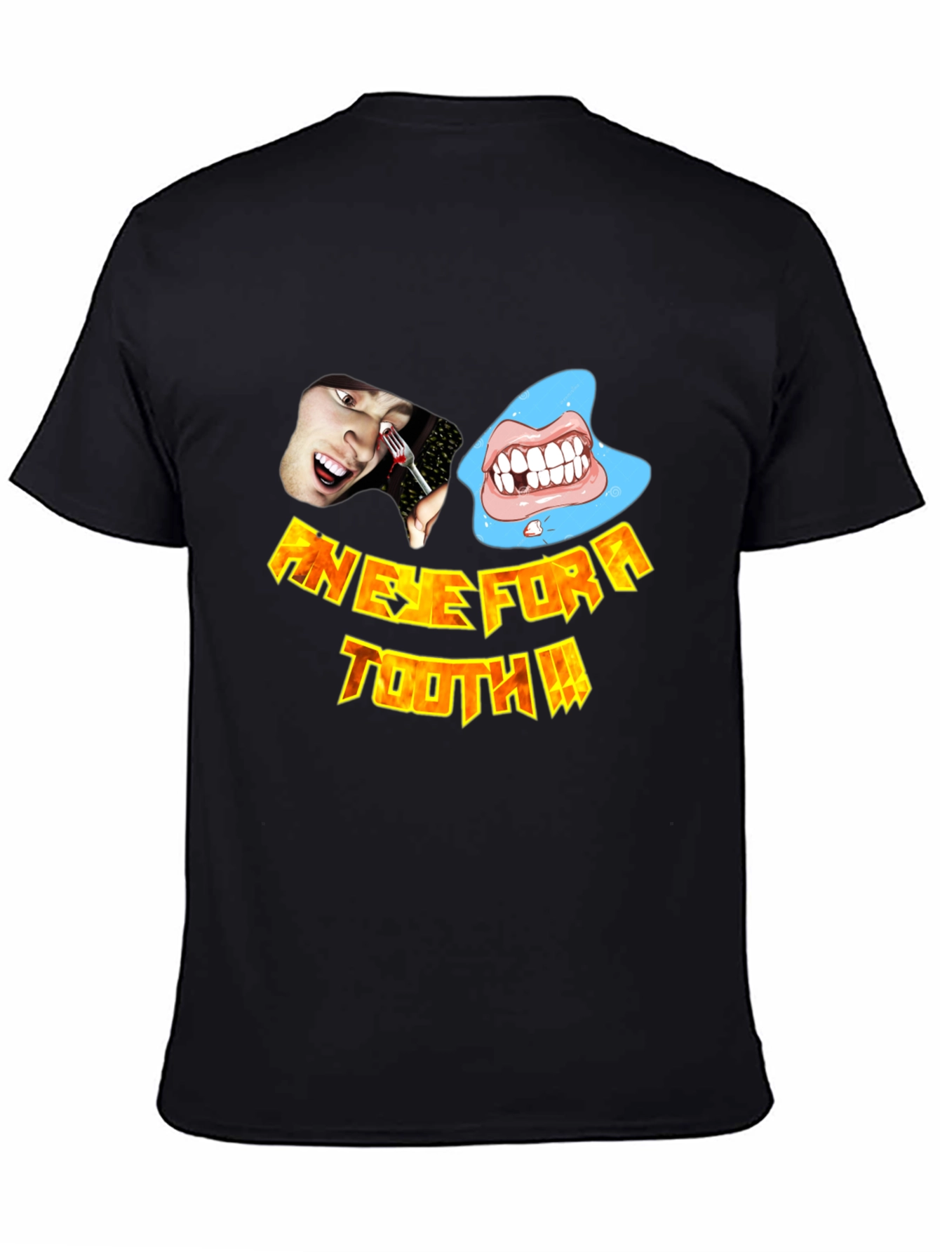 An Eye For A Tooth Graphic T-Shirt - Black
