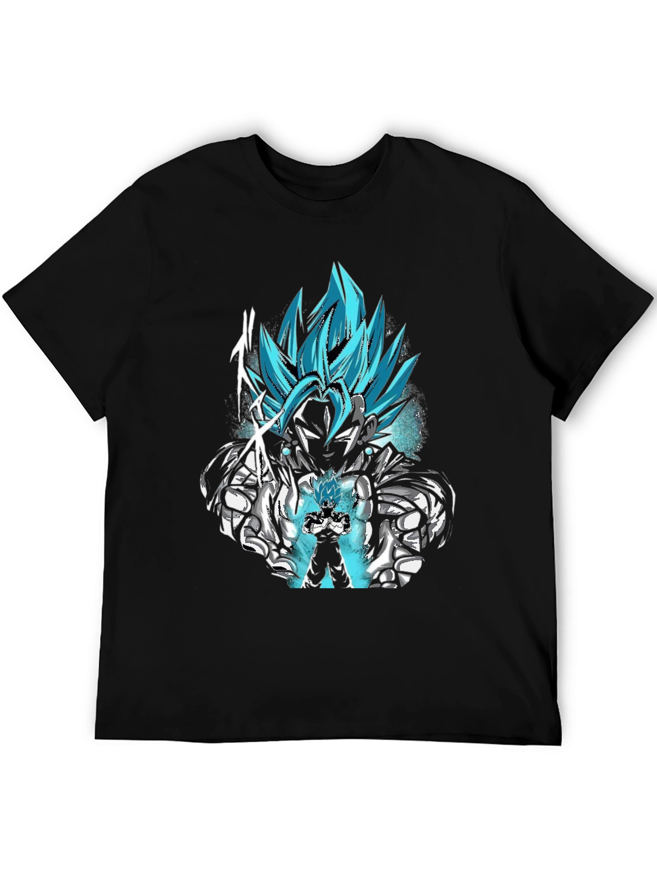 Vegito Blue Anime Graphic Tee - Black