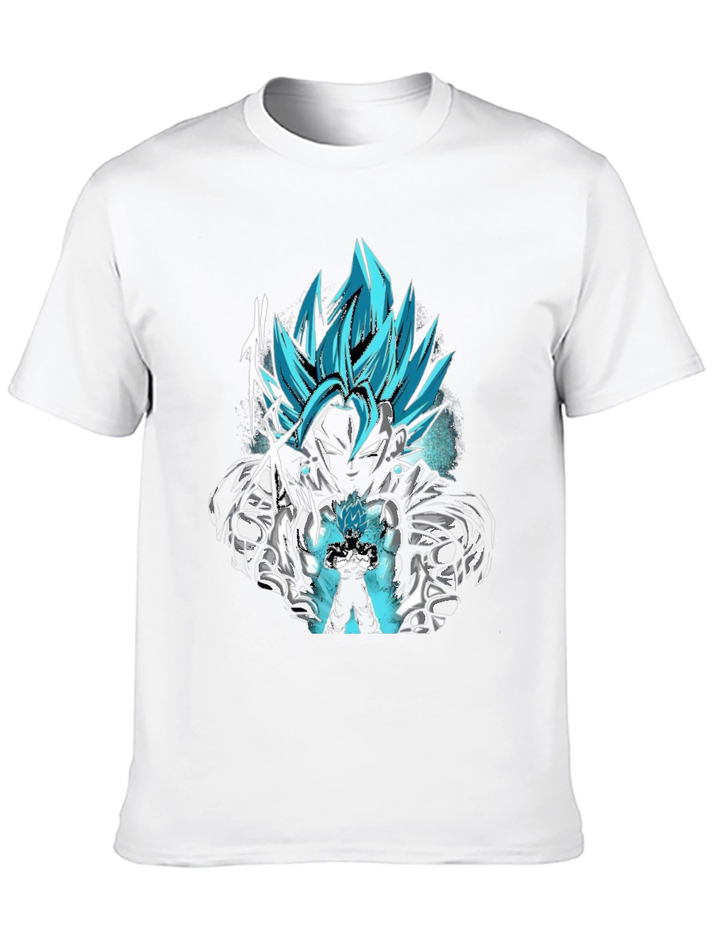 Vegito Blue Anime Graphic Tee - Black