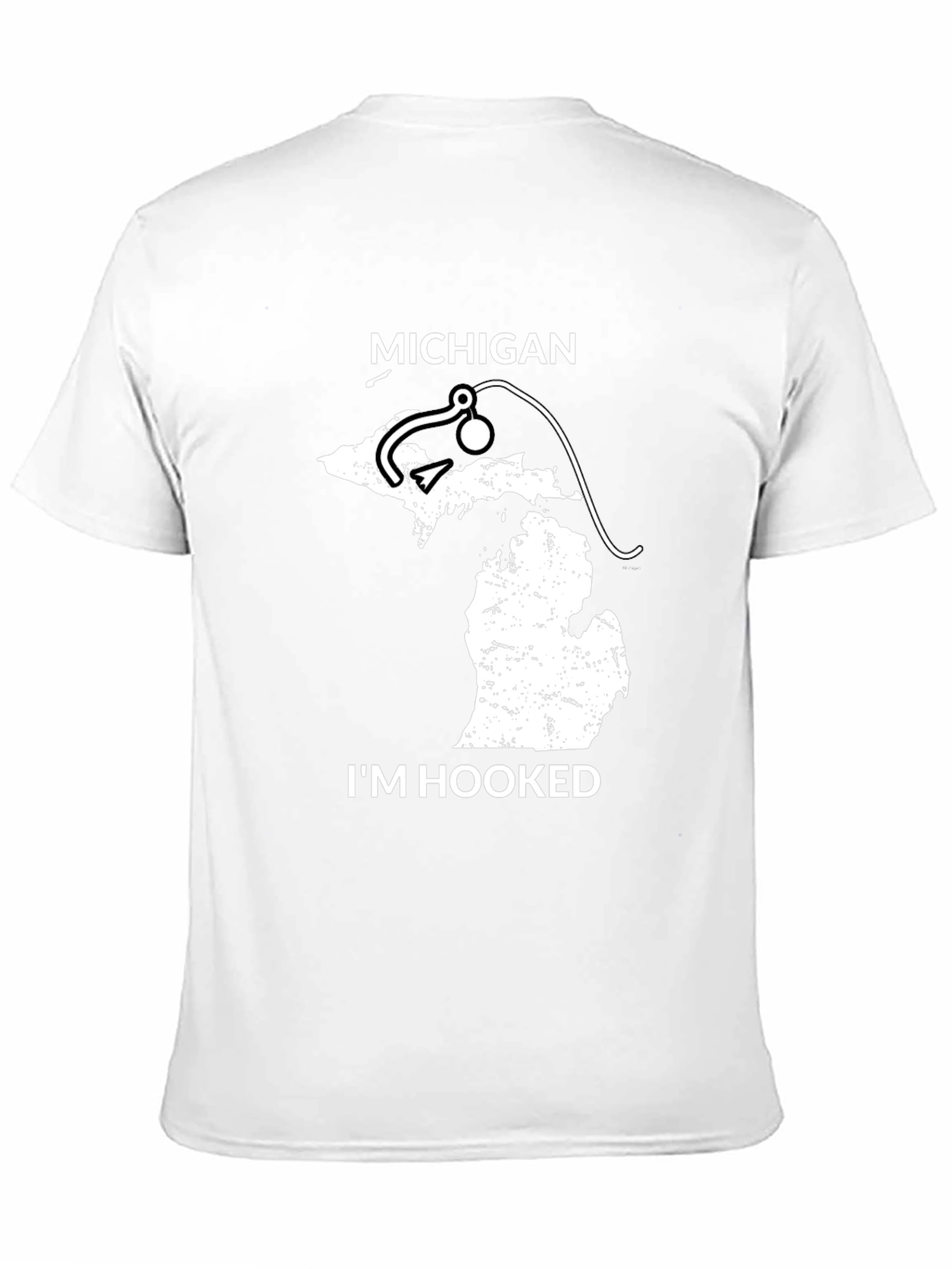 Michigan Fishing T-Shirt - Im Hooked State Pride Tee