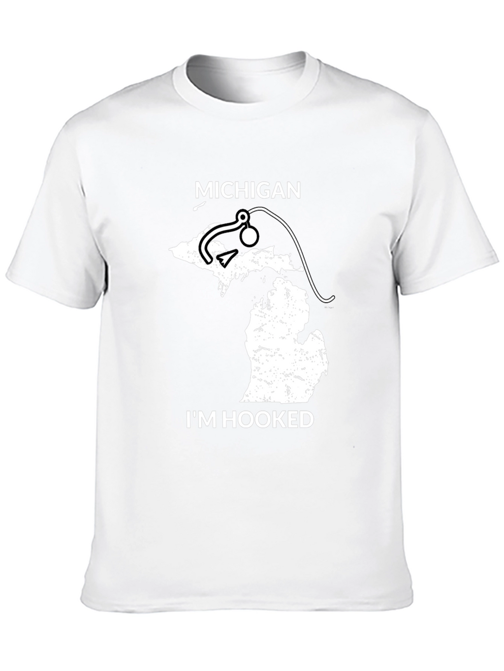Michigan Fishing T-Shirt - Im Hooked State Pride Tee