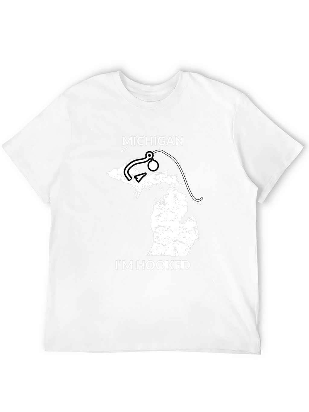 Michigan Fishing T-Shirt - Im Hooked State Pride Tee