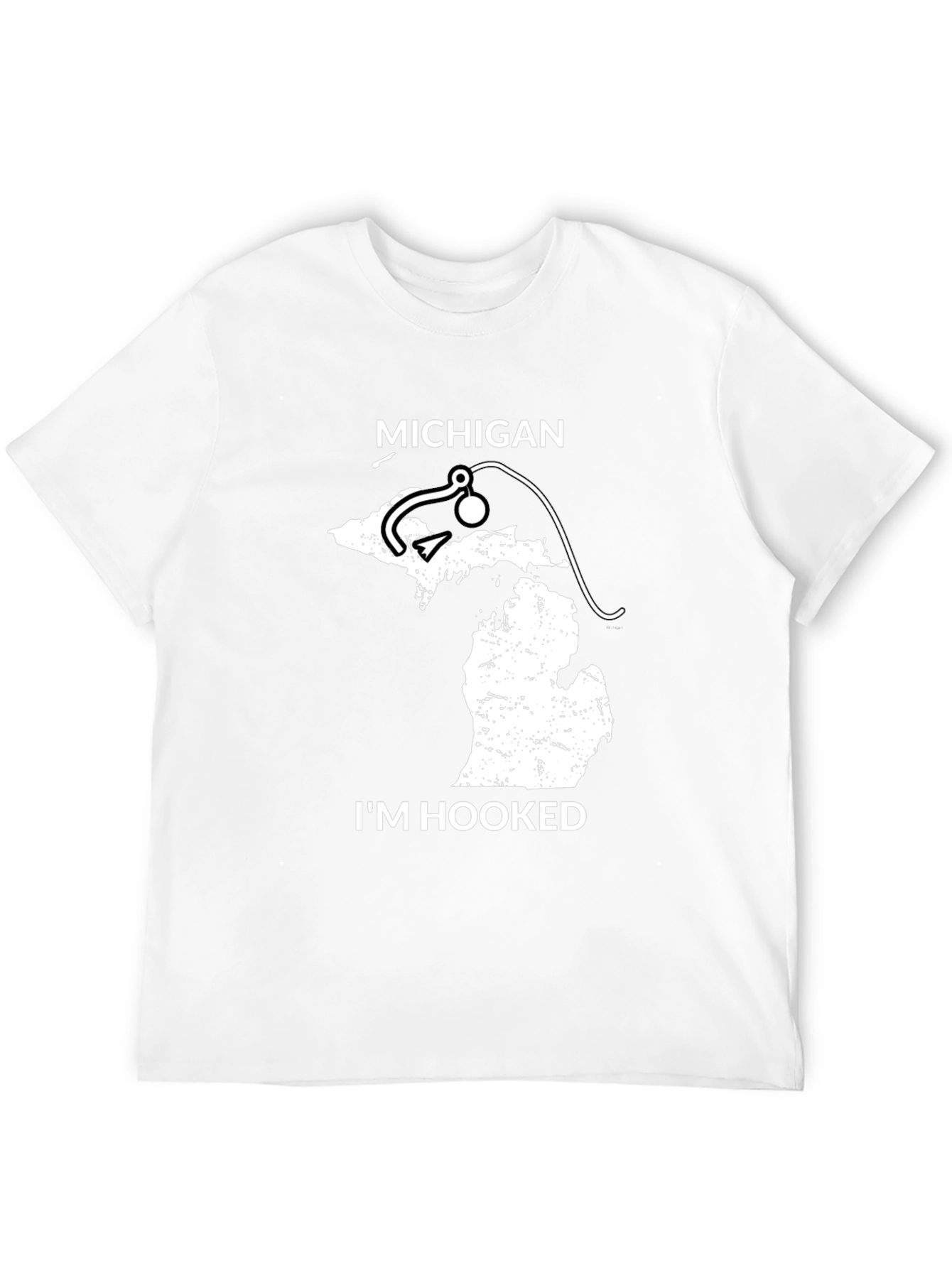 Michigan Fishing T-Shirt - Im Hooked State Pride Tee