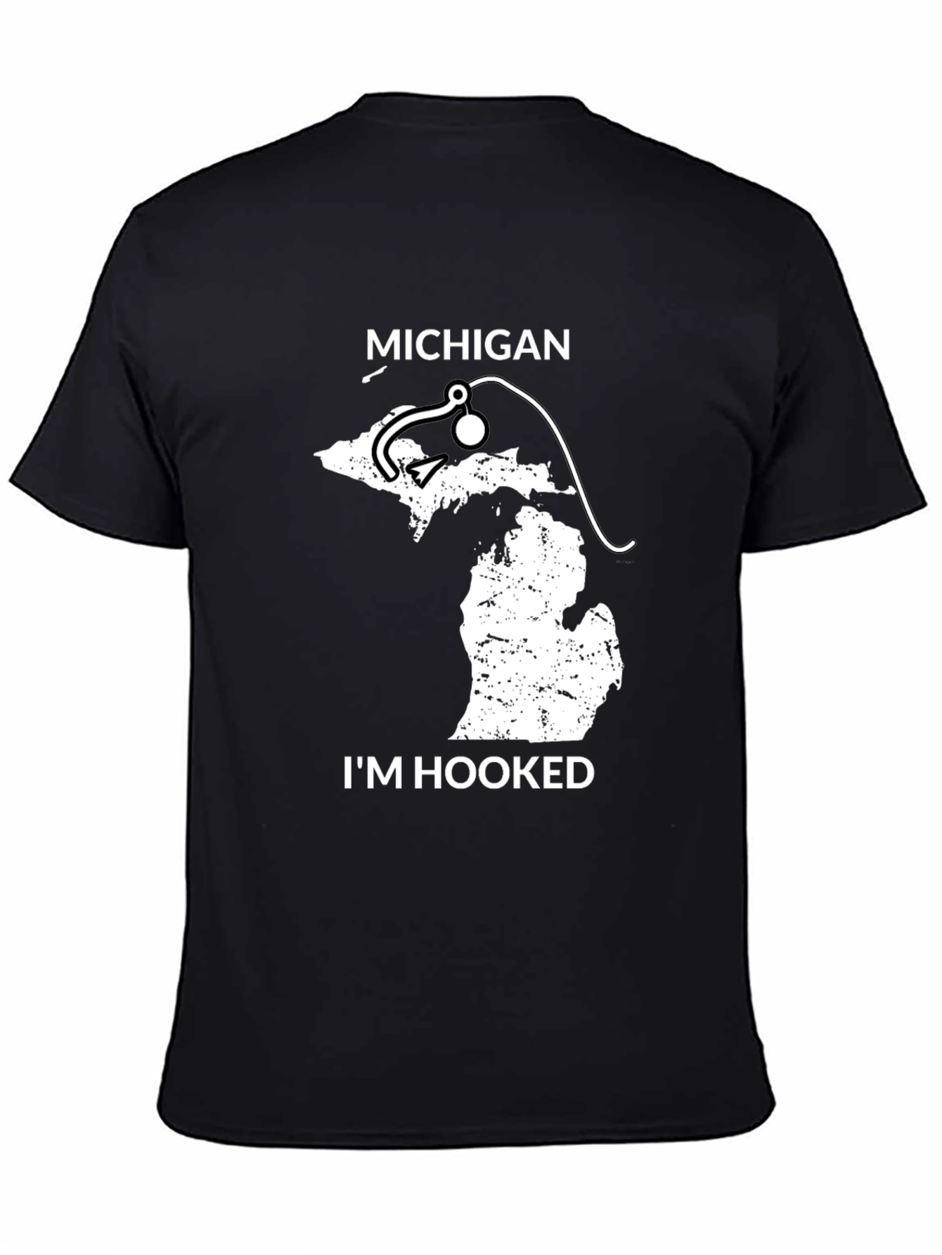 Michigan Fishing T-Shirt - Im Hooked State Pride Tee