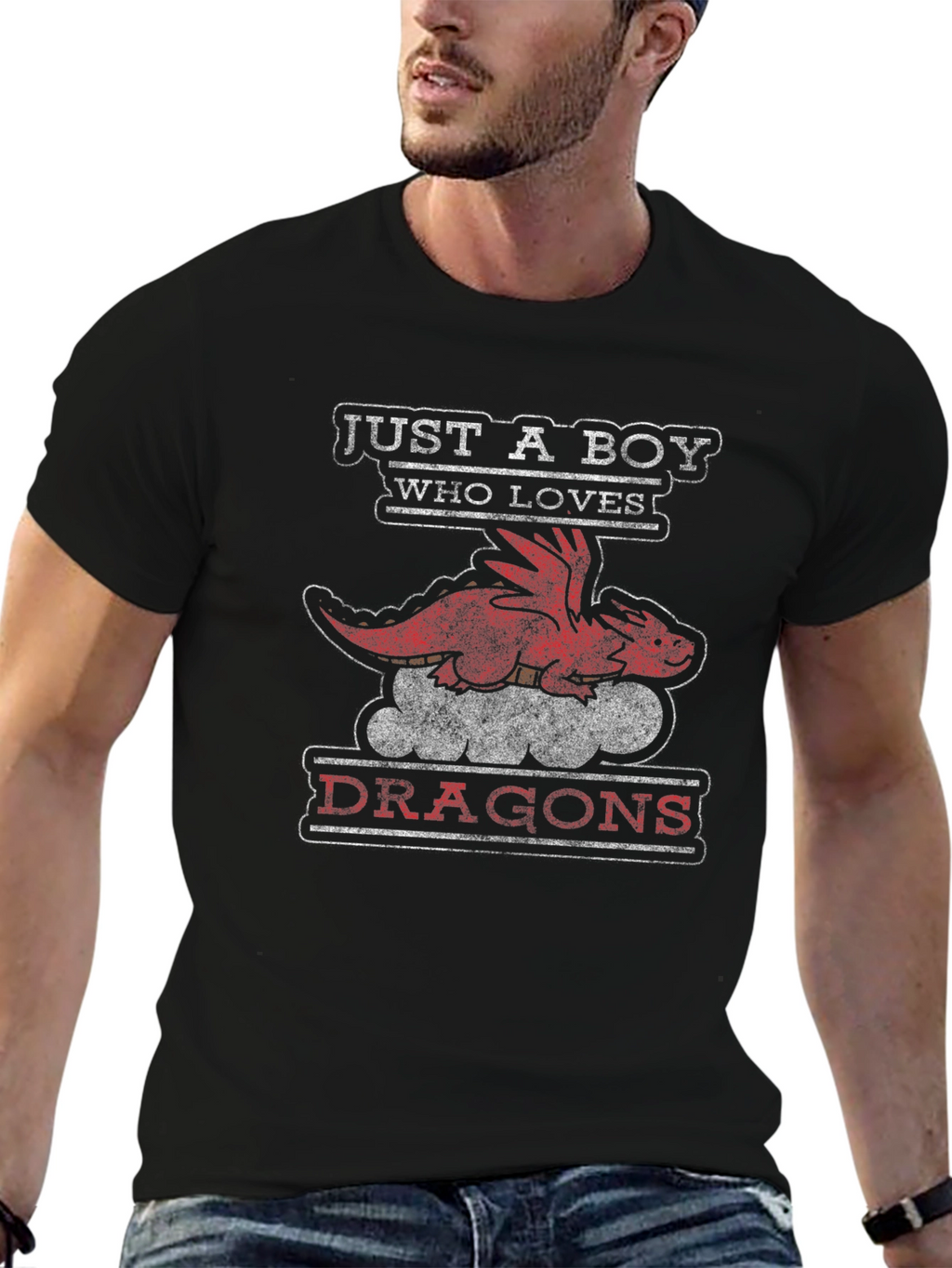 Just a Boy Who Loves Dragons T-Shirt