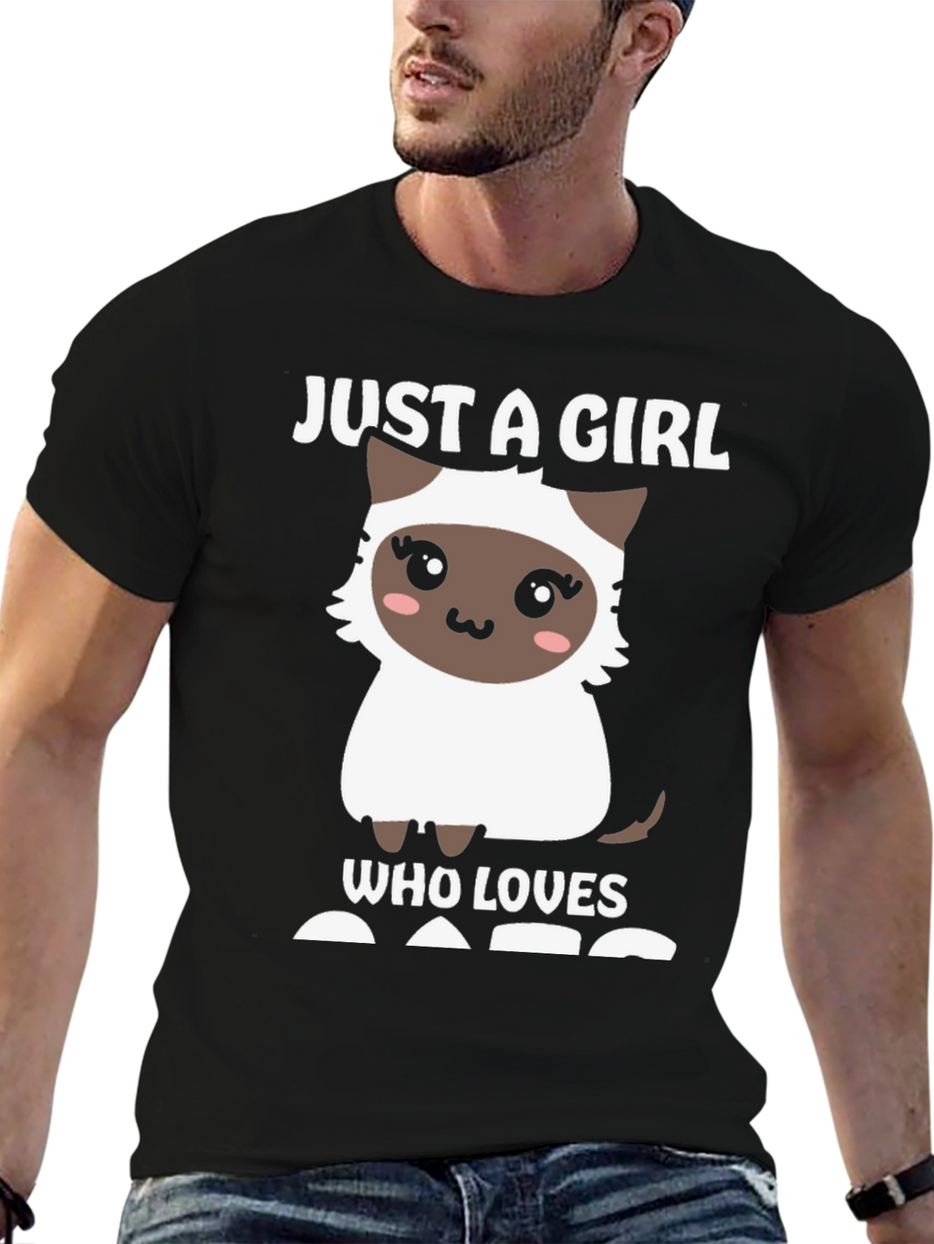 Girl Who Loves Cats T-Shirt