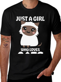 Girl Who Loves Cats T-Shirt