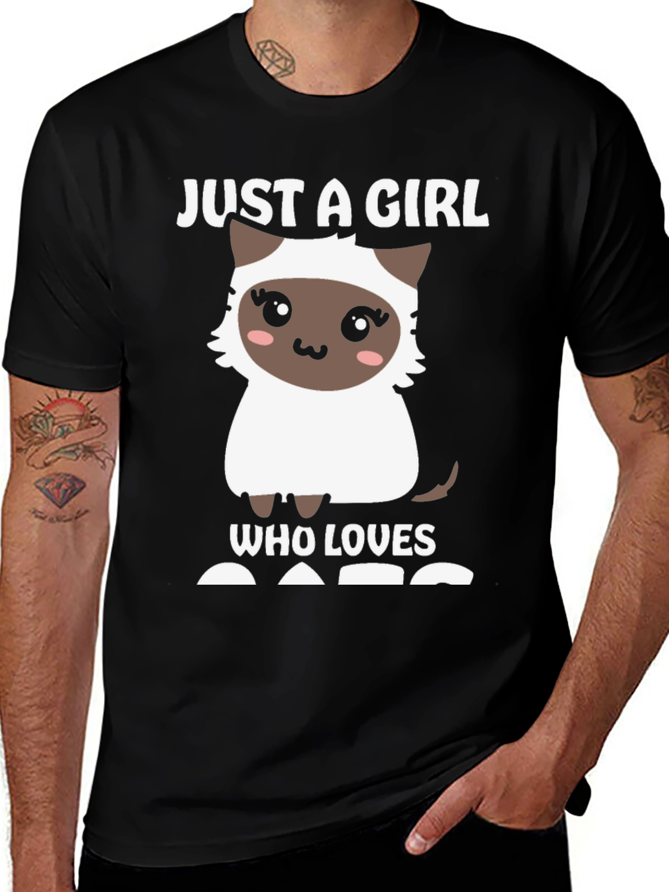 Girl Who Loves Cats T-Shirt