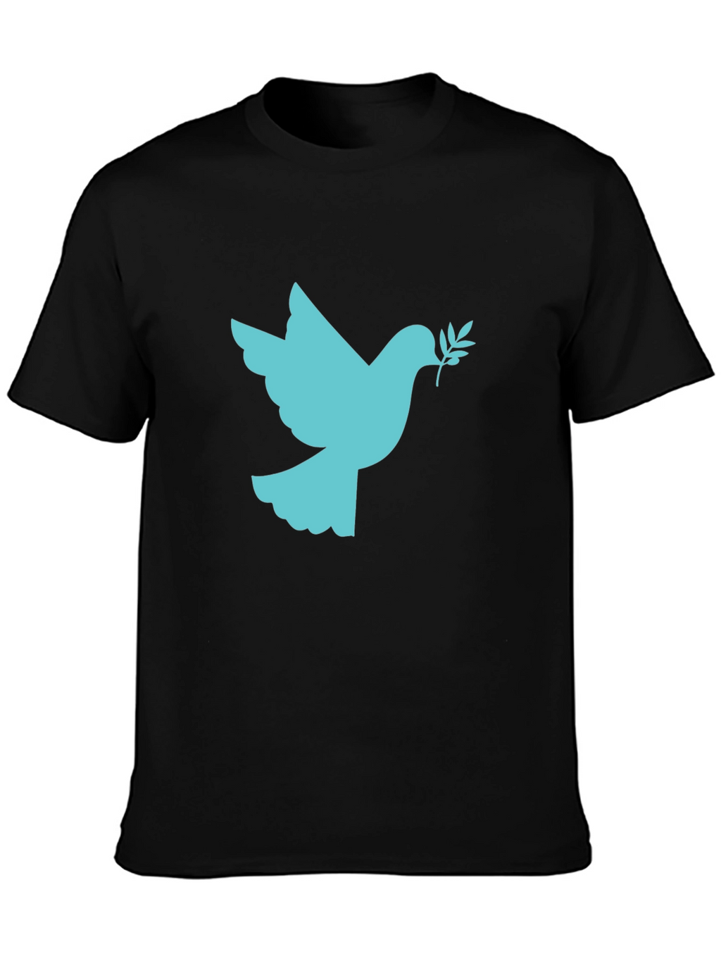 Peace Dove Graphic Black T-Shirt