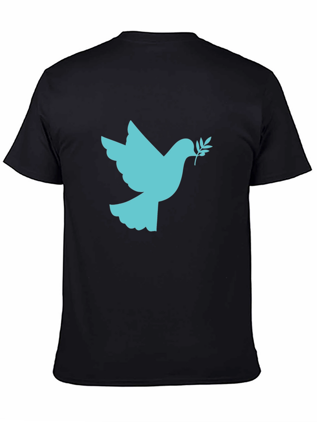 Peace Dove Graphic Black T-Shirt