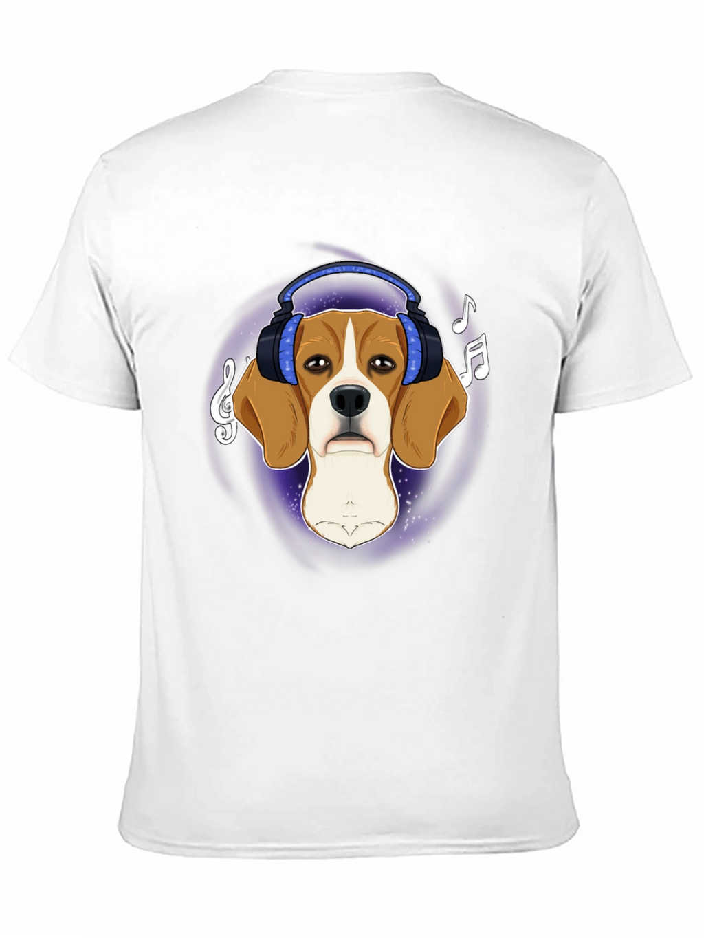 Dog with Headphones Graphic Tee