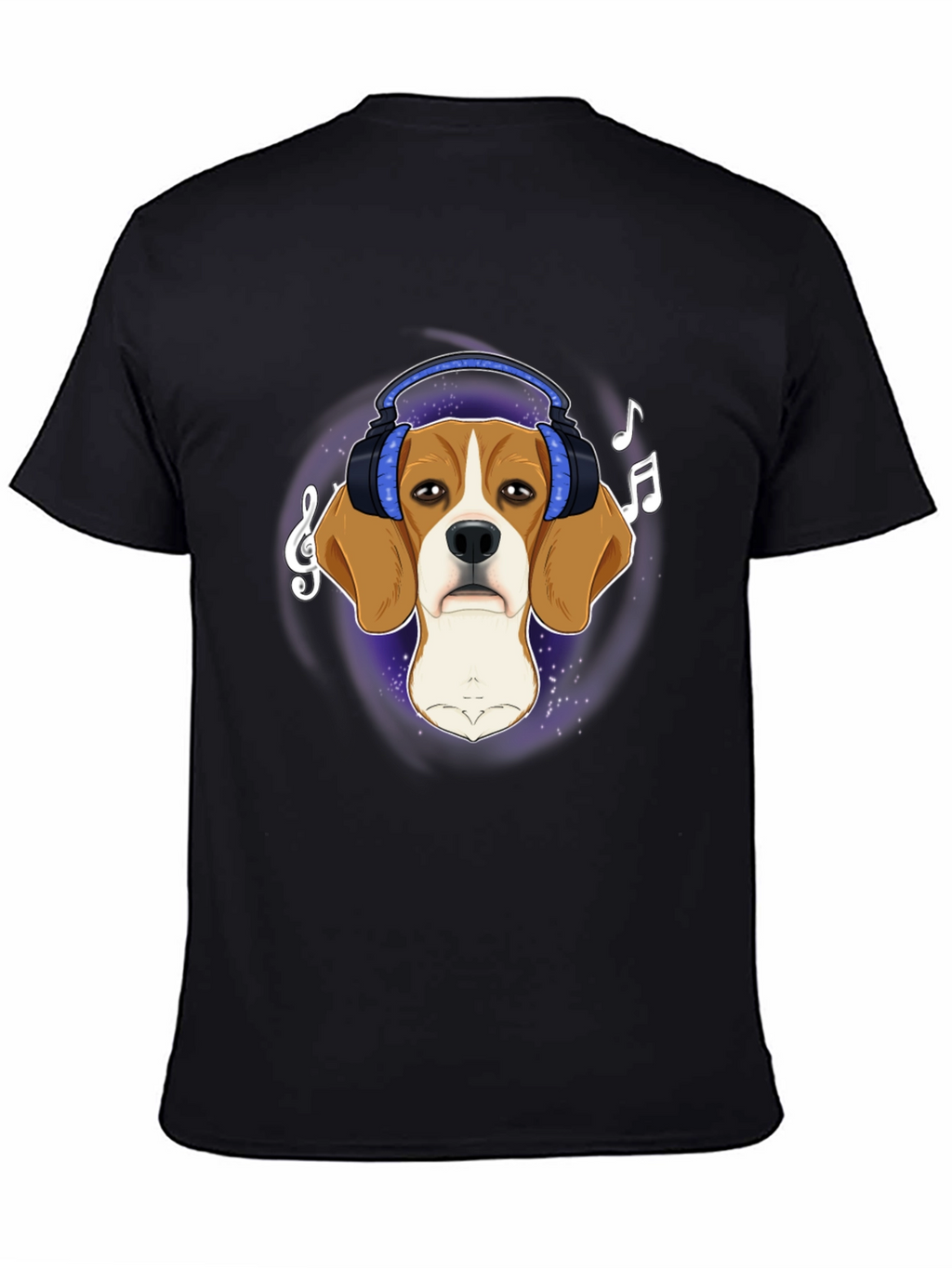 Dog with Headphones Graphic Tee