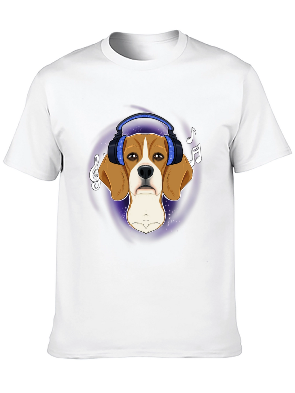 Dog with Headphones Graphic Tee