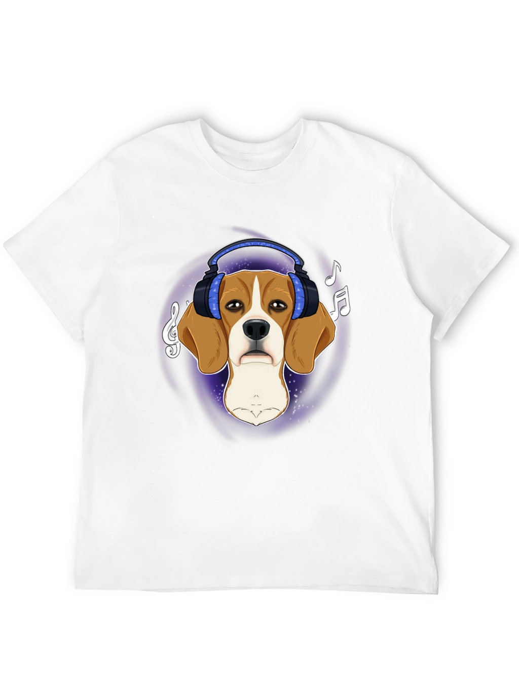 Dog with Headphones Graphic Tee
