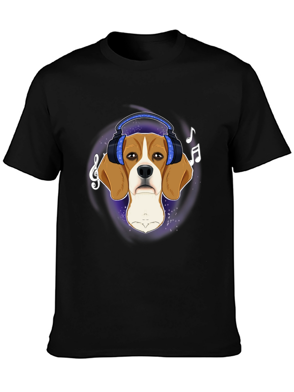 Dog with Headphones Graphic Tee
