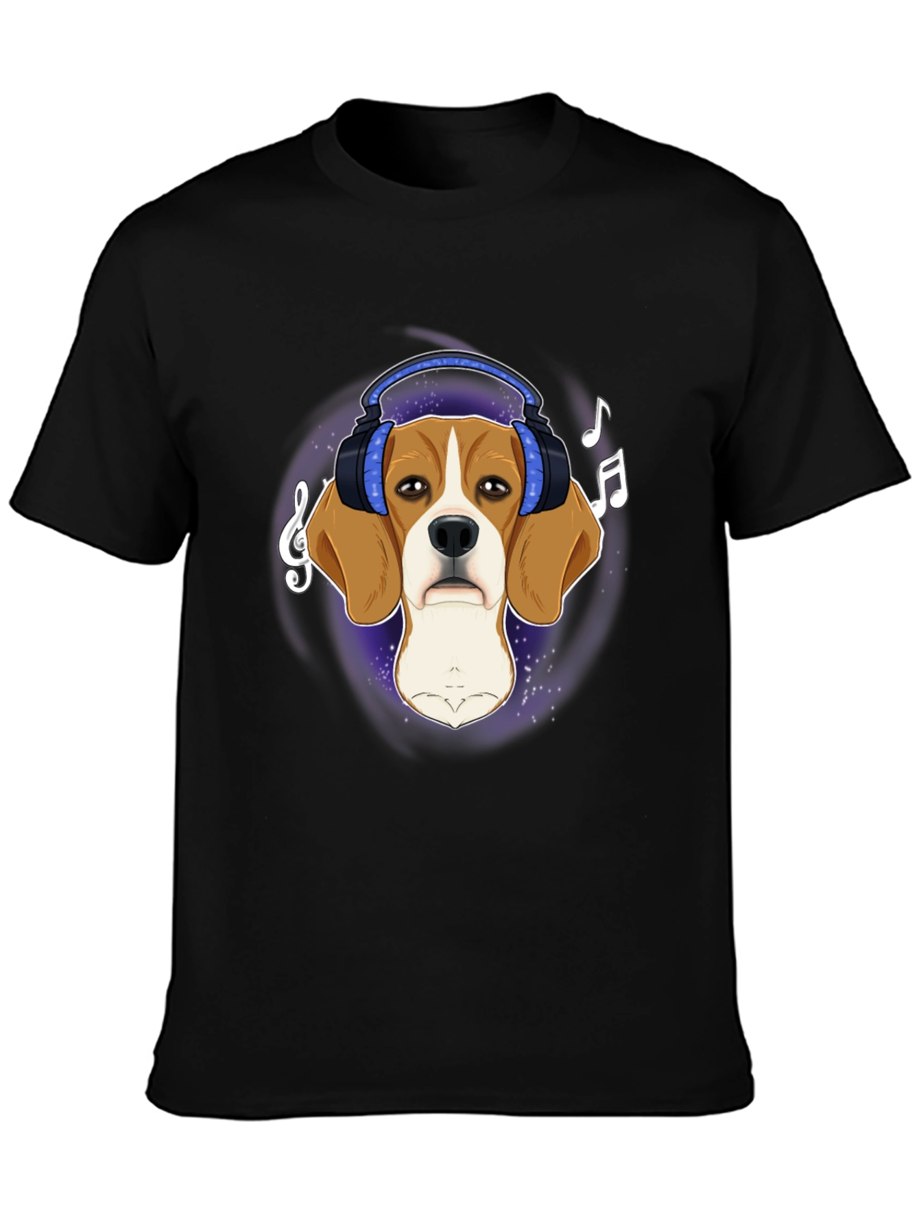 Dog with Headphones Graphic Tee