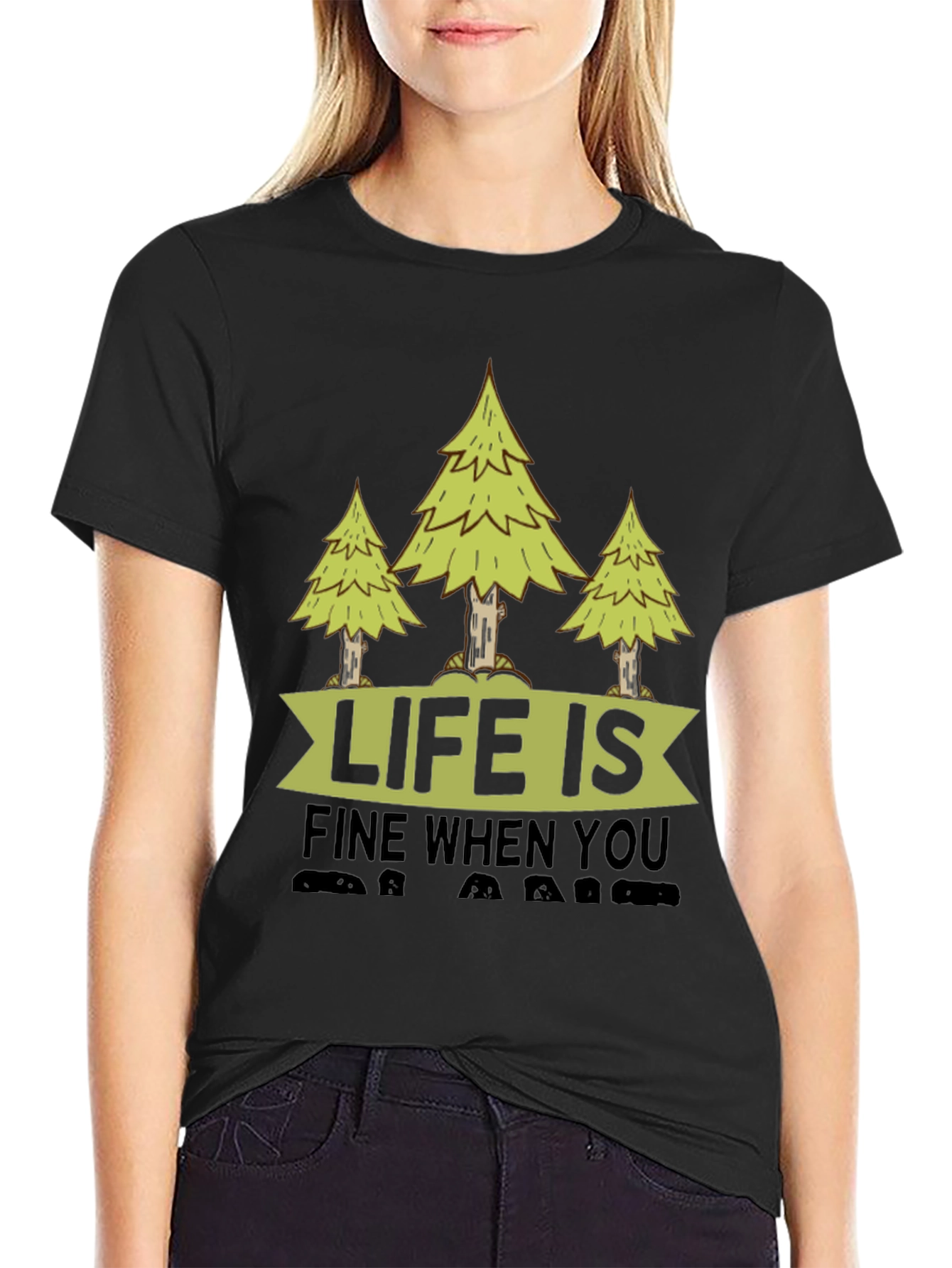 Life is Fine When You Camp T-Shirt