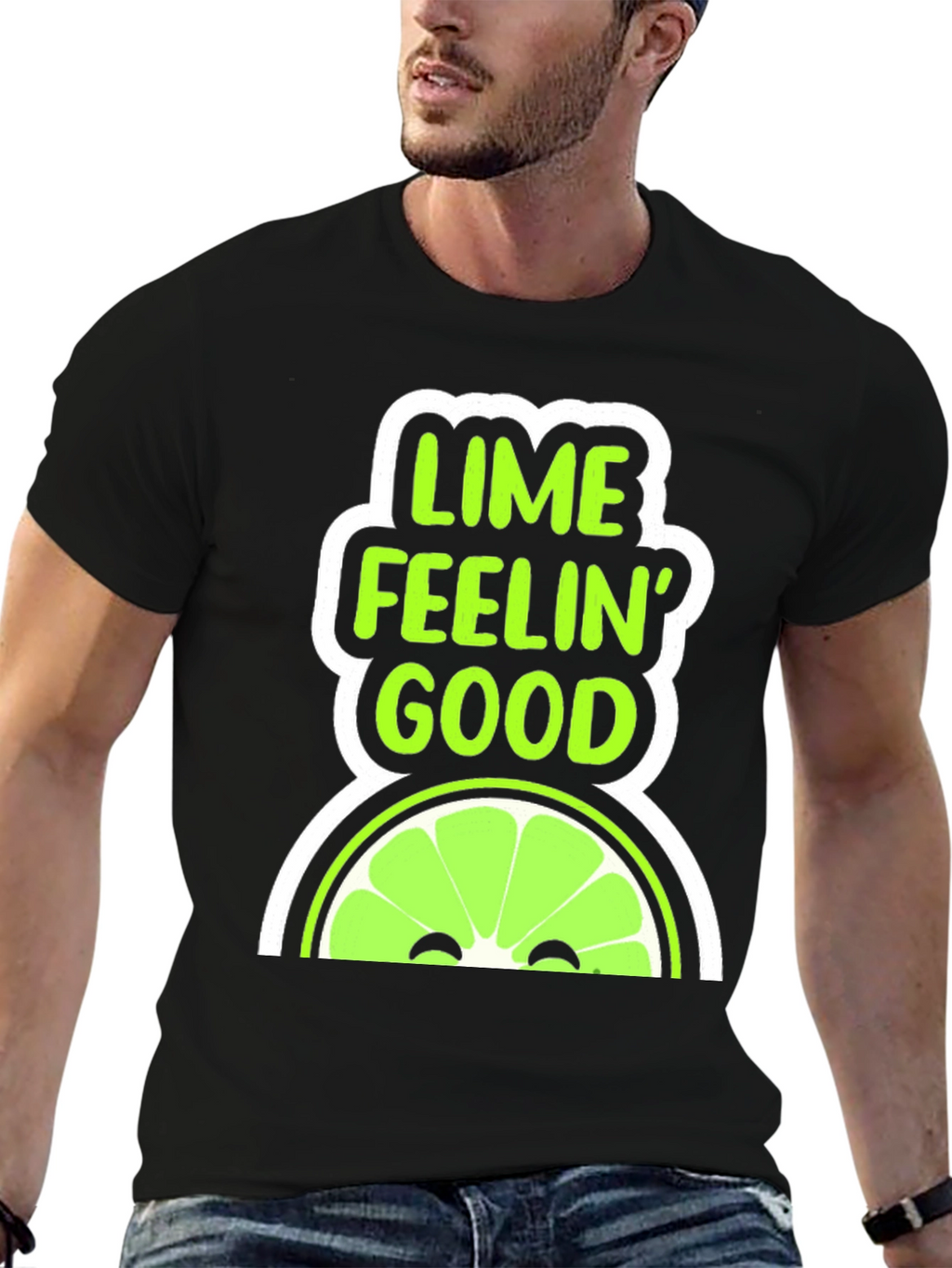 Lime Feelin Good Graphic T-Shirt
