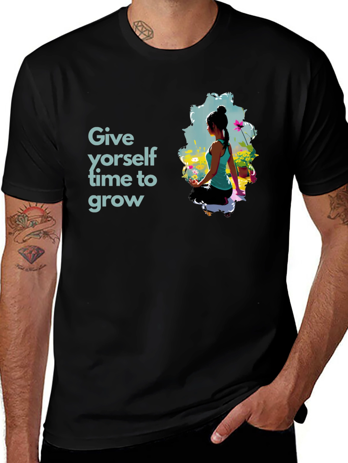 Growth Mindset T-Shirt - Yoga and Inspiration
