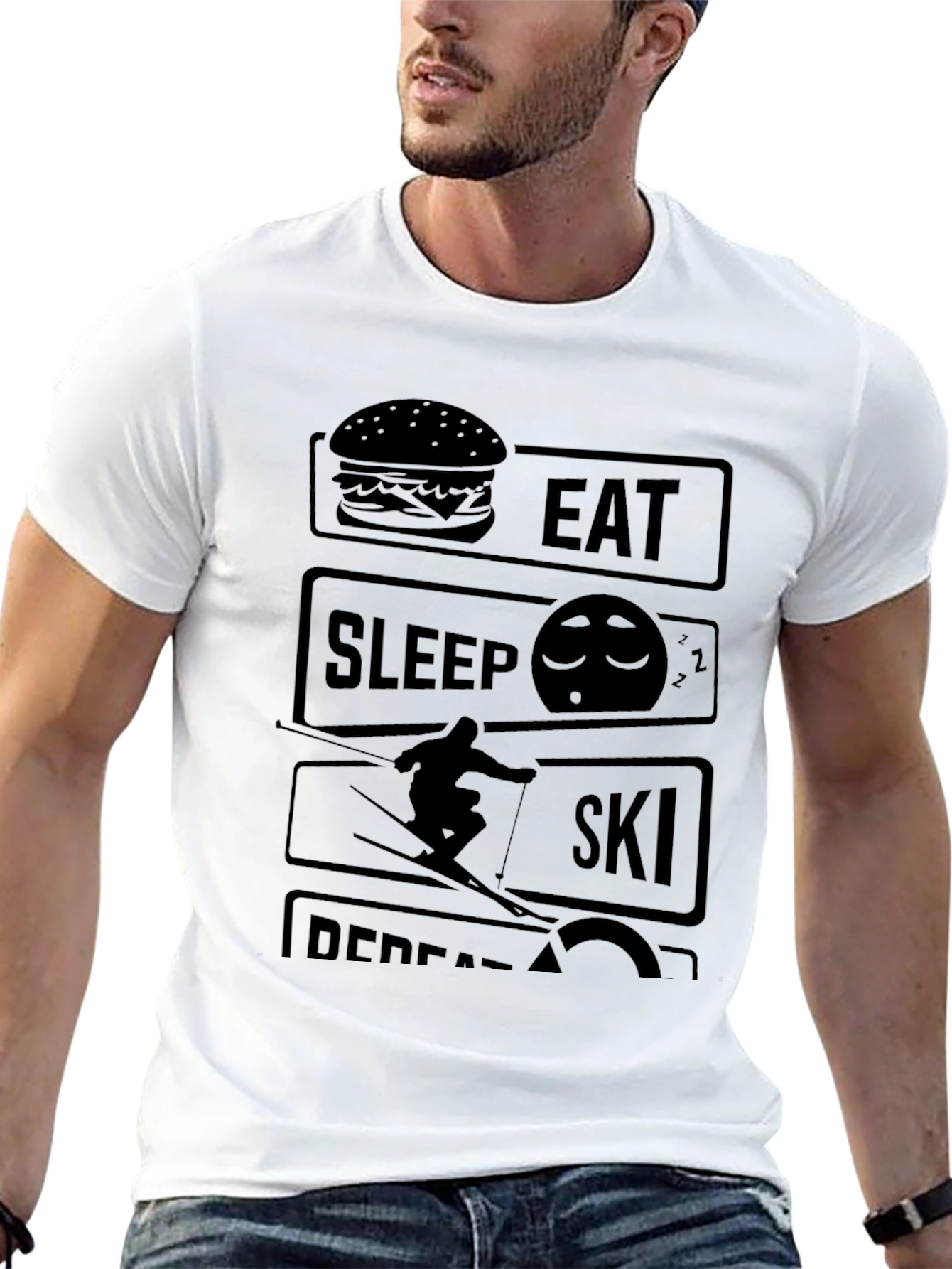 Eat Sleep Ski Repeat T-Shirt