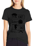 Eat Sleep Ski Repeat T-Shirt