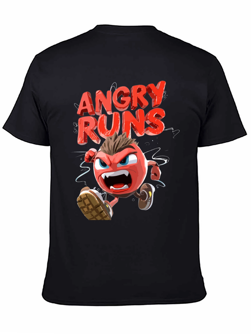 Angry Runs Black Graphic Tee