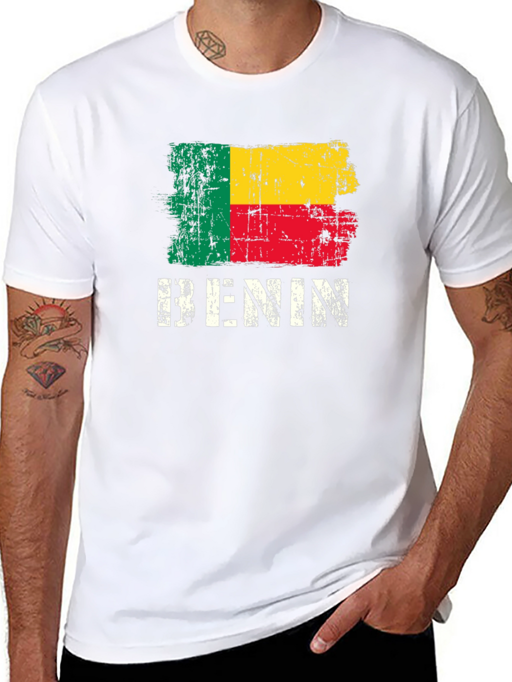 Benin Flag Graphic T-Shirt