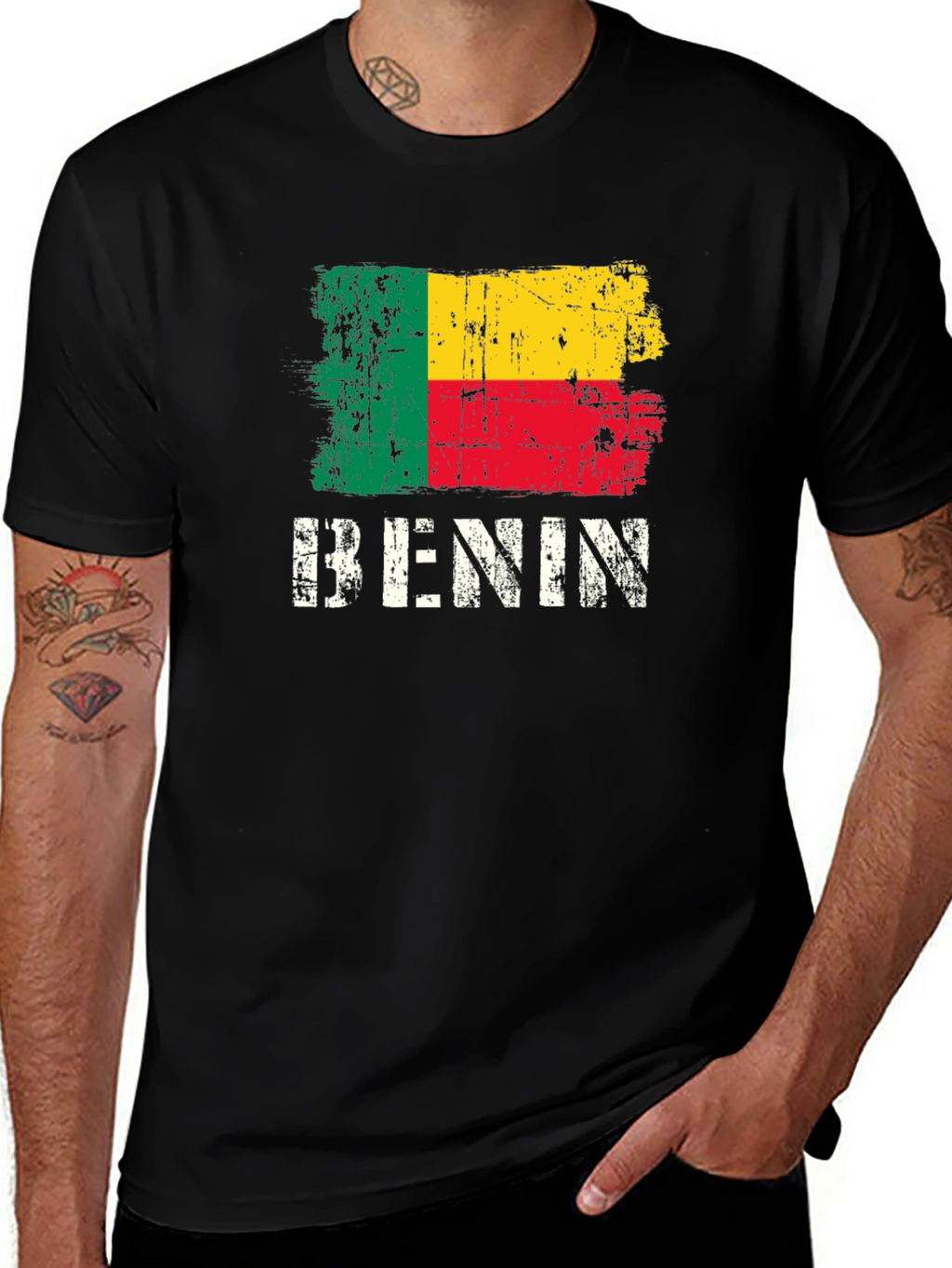 Benin Flag Graphic T-Shirt