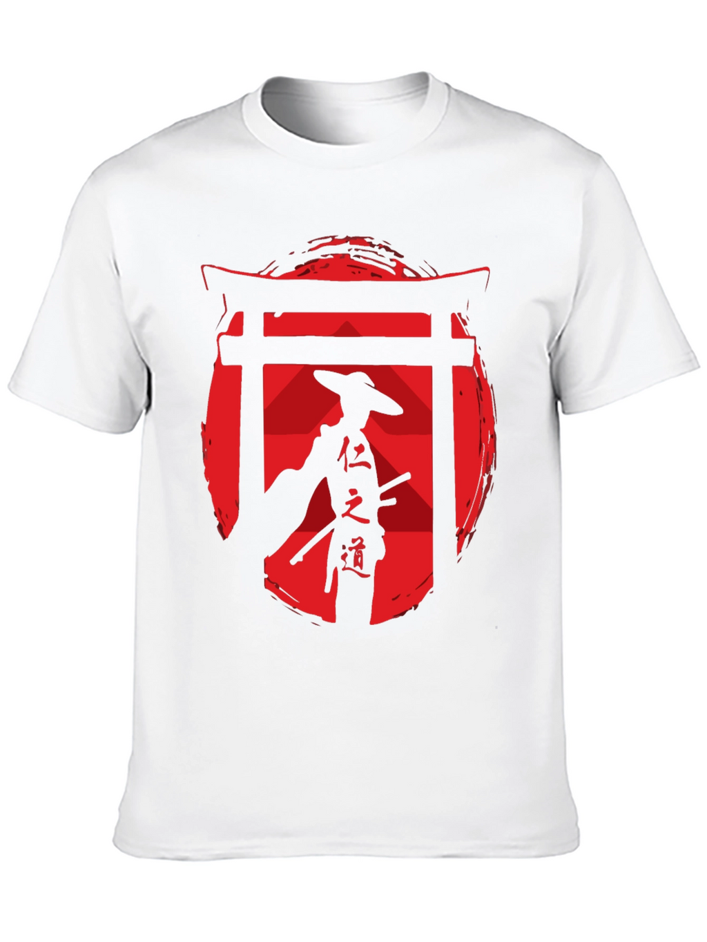 Samurai Graphic Tee - Red Sun Design