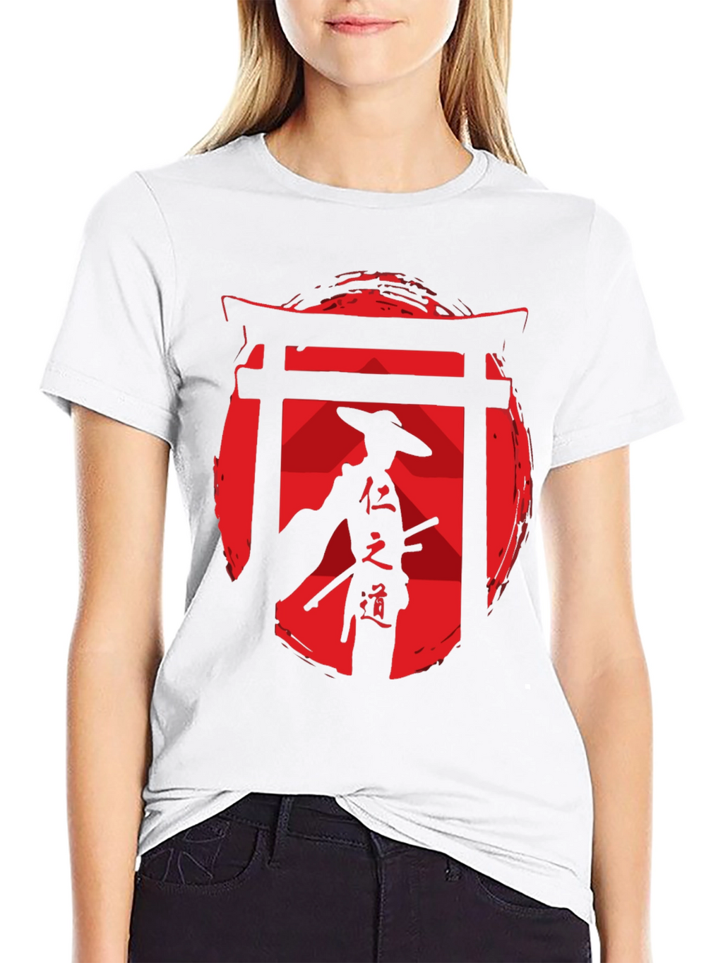Samurai Graphic Tee - Red Sun Design
