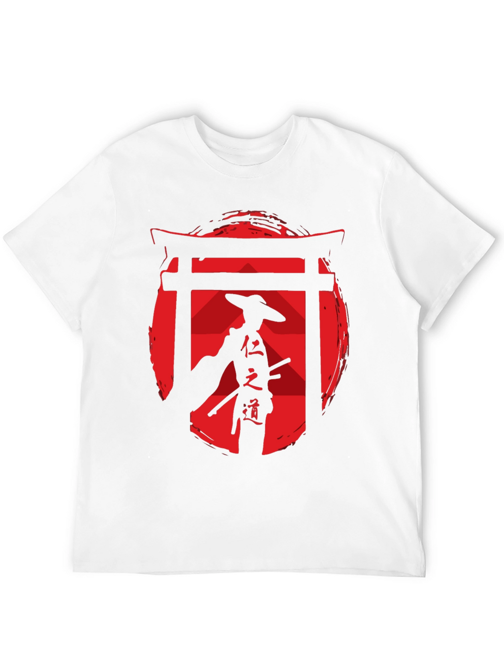 Samurai Graphic Tee - Red Sun Design