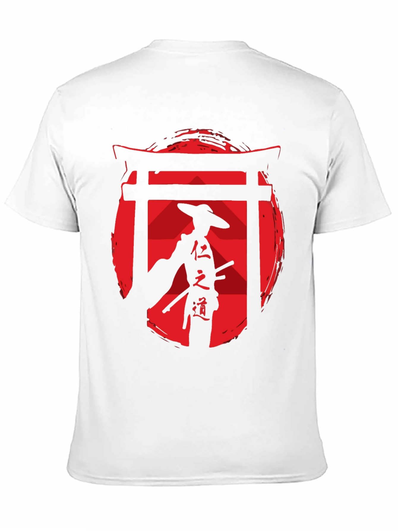 Samurai Graphic Tee - Red Sun Design