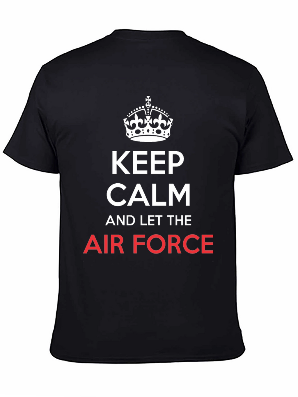 Keep Calm Air Force Black T-Shirt