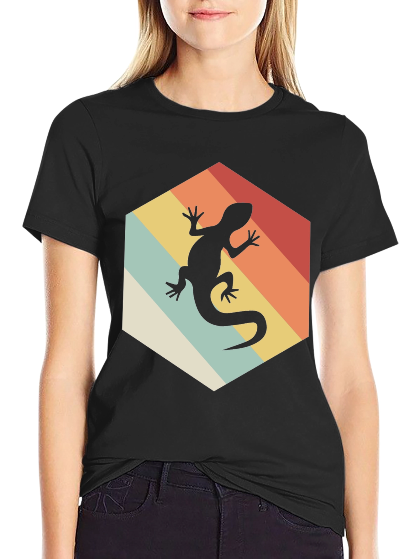 Retro Lizard Tee - Vintage Style Reptile Graphic T-Shirt