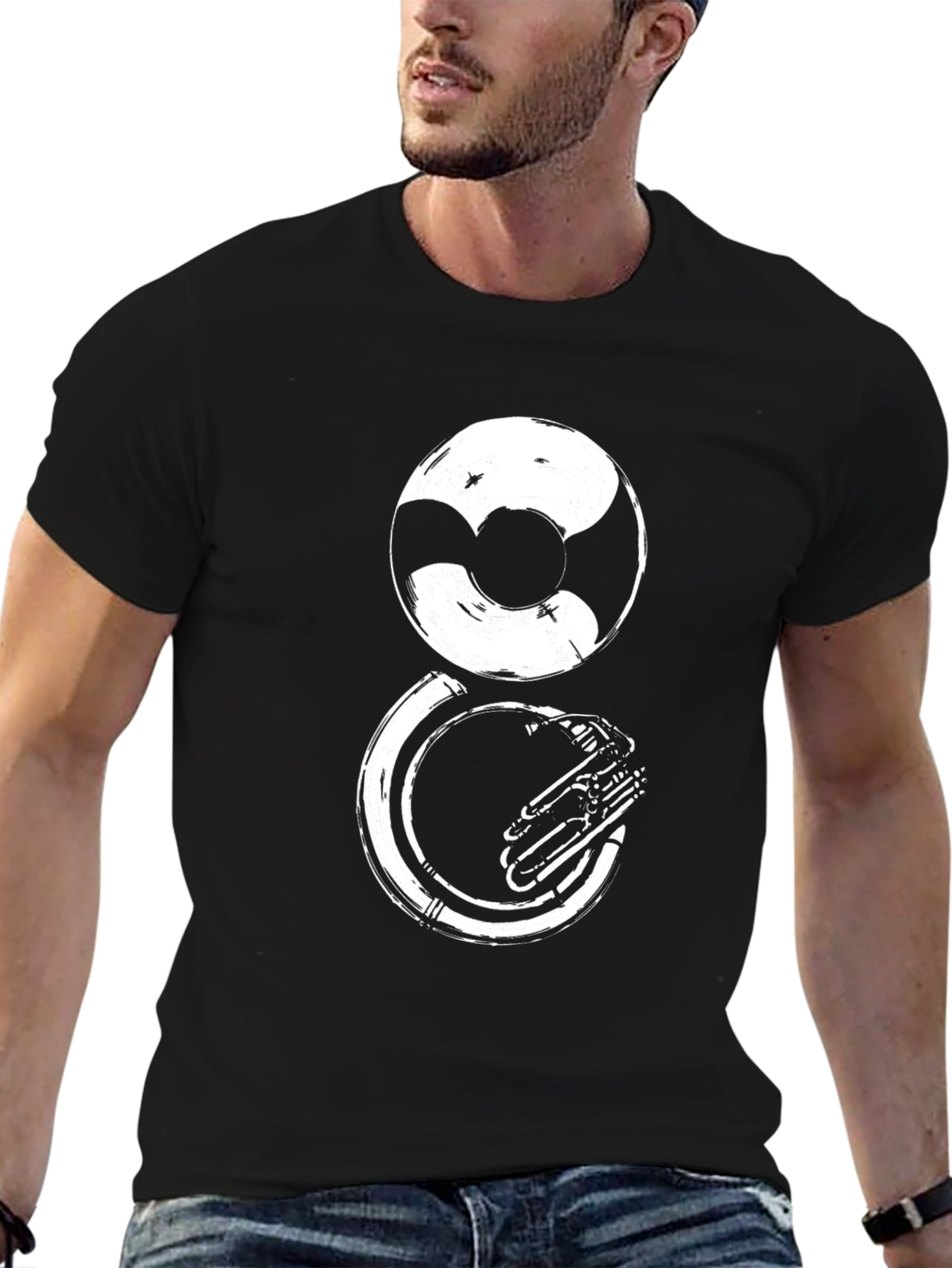 Sousaphone Graphic Tee - Musical Instrument T-Shirt
