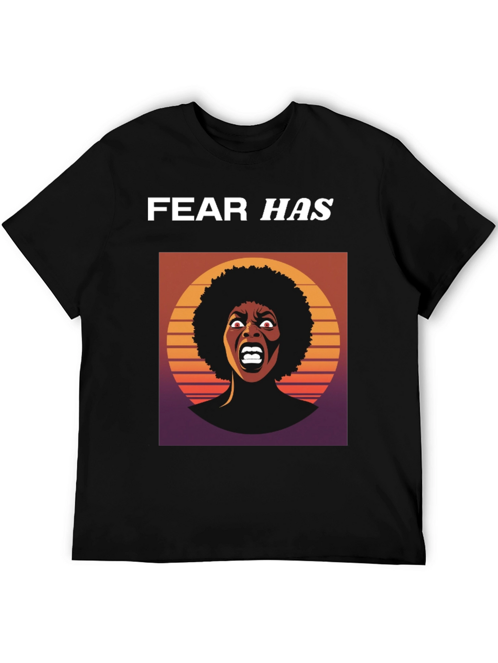 Fear Has Screaming Woman Graphic Tee