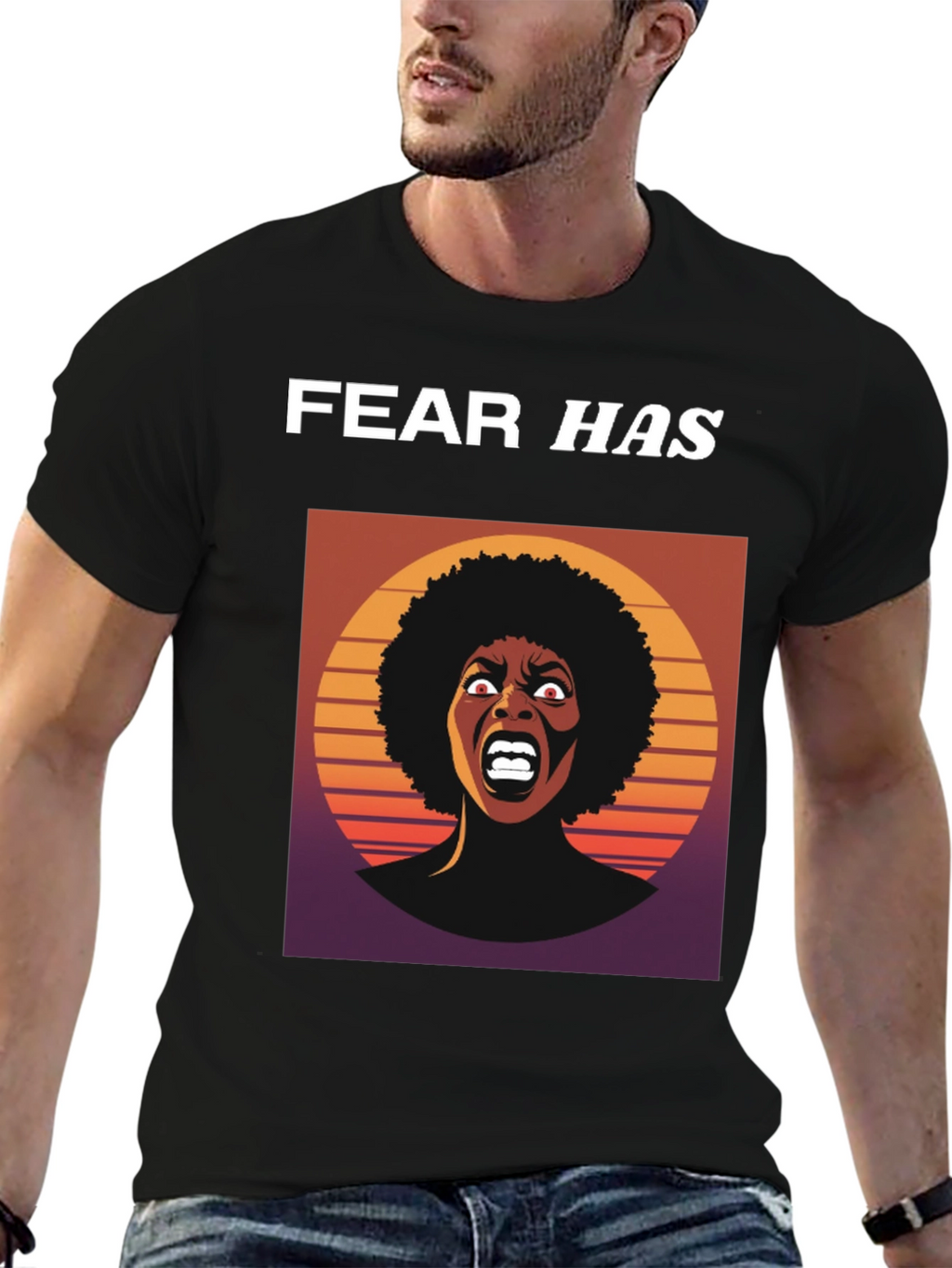 Fear Has Screaming Woman Graphic Tee