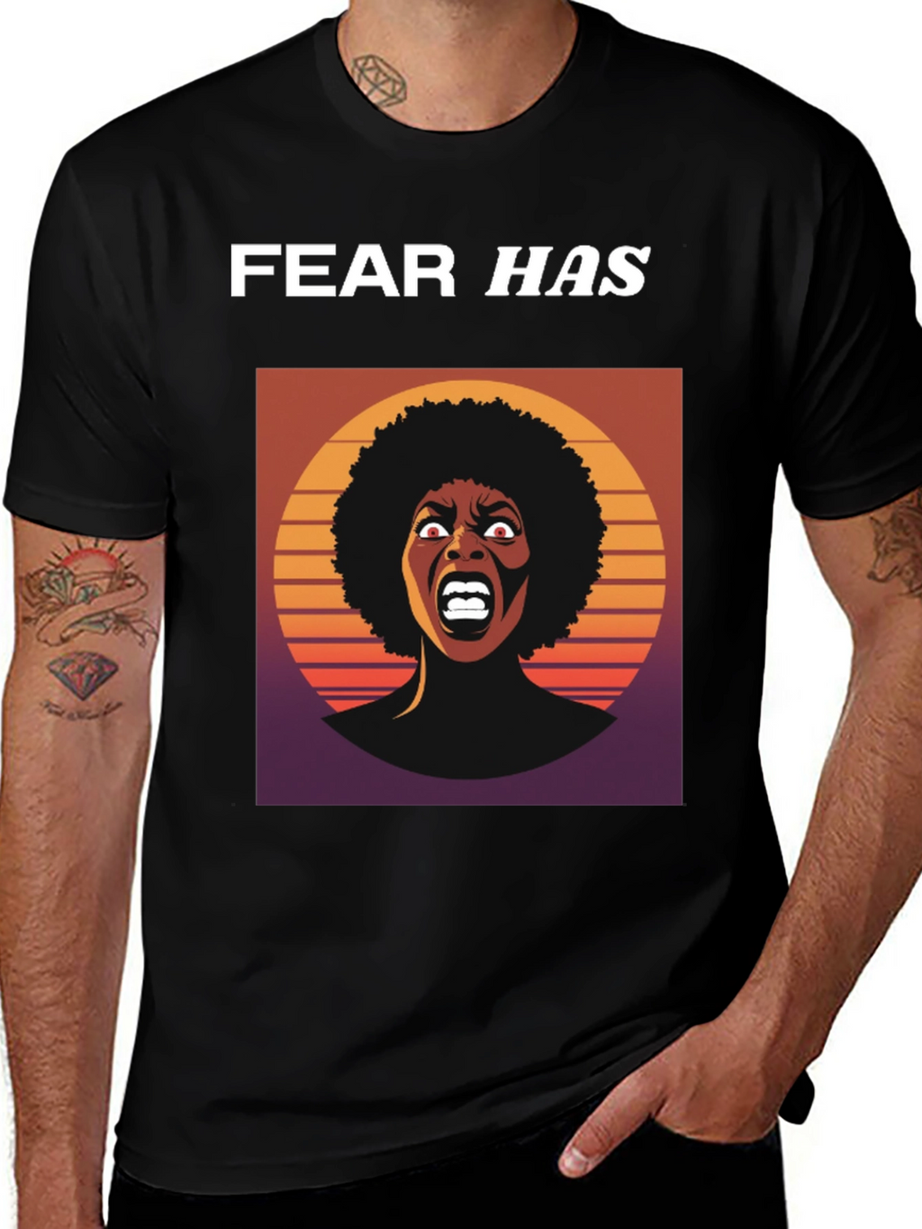 Fear Has Screaming Woman Graphic Tee